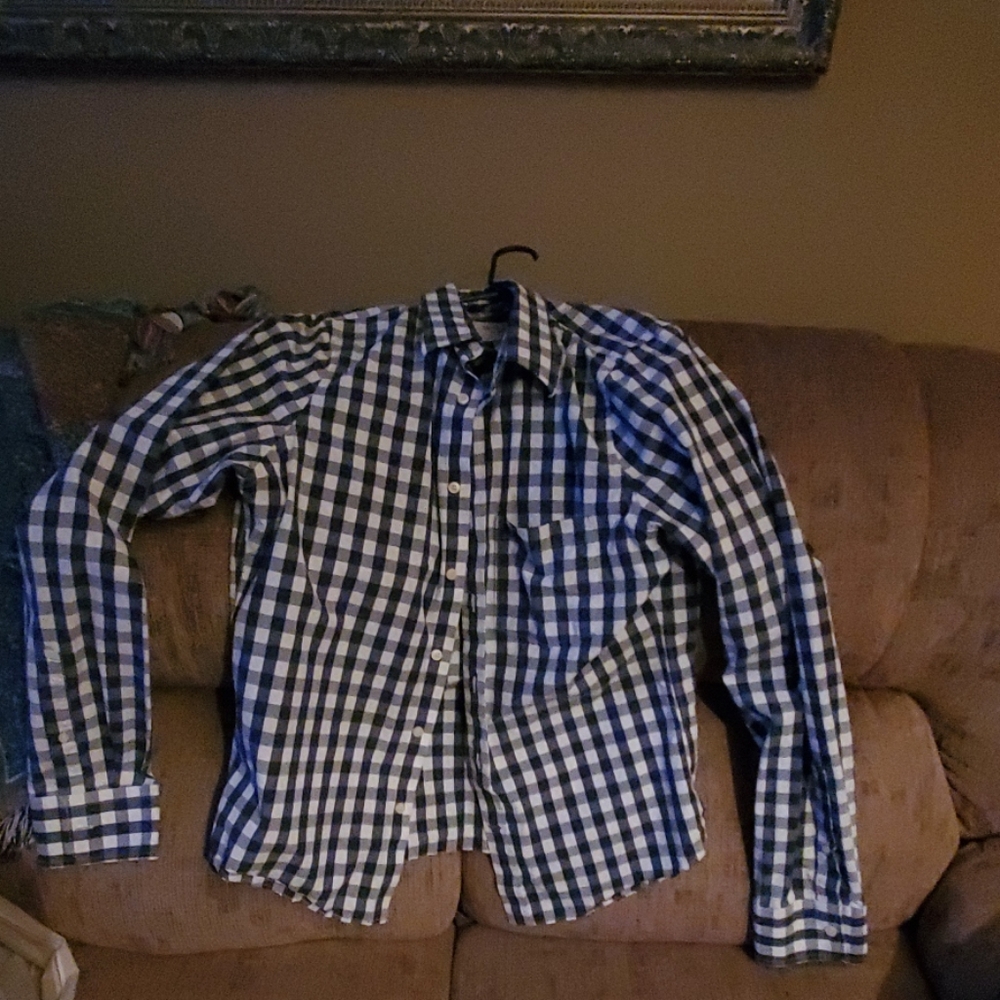 Mens Abercrombie & Fitch Blue/White checked